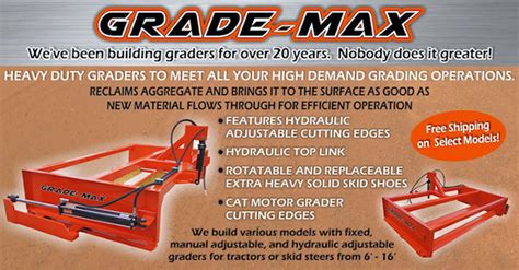 grade master for skid steer|skid max pro 2 grader.